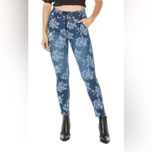 JUICY COUTURE Y2K Laguna Floral Print Jogger Jeans ~Size 26~x27" Inseam NWT $98